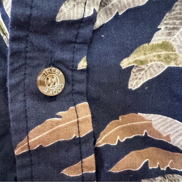 Cooke Street Honolulu Hawaii Aloha Shirt Palm Trees foliage XL Hawaiian - Picture 7 of 7